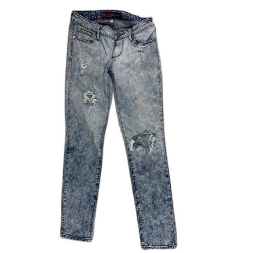 Bullhead Size 7 Super Skinny Womens Jeans Stretch Low Rise Light Wash